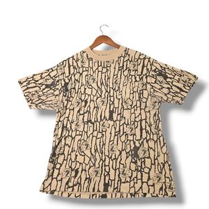 Vintage 1989 Camel Timber Bark All Over Print Pocket T-Shirt Mens XL Made In USA